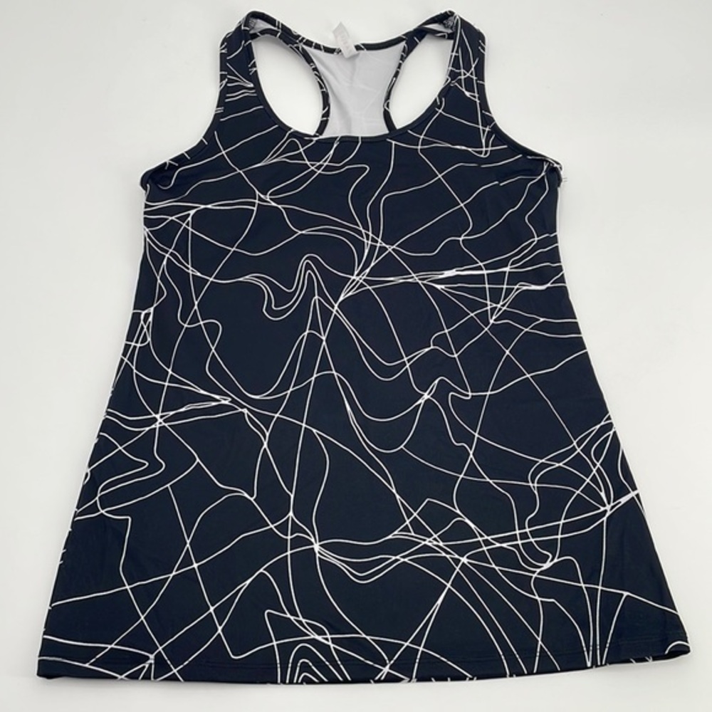UEC Fabletics black & white athletic tank top XXS
